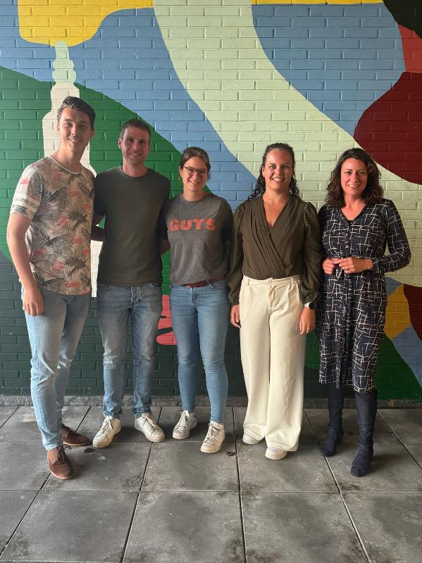 Bestuur 24/25: Patrick, Yme, Vera, Mirna, Trieneke